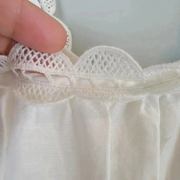 Ulla Johnson Leona Dress Midi Cotton Linen Lace Cottagecore Beach 4 - Picture 5 of 11